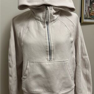 Lululemon Athletica cropped half zip scuba sweatshirt